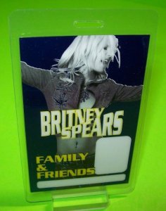 Britney Spears Backstage Family & Friends Pass Perri Dream in a Dream Tour 2001