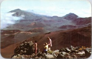 Postcard Hawaii Maui Haleakala crater