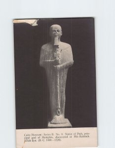 Postcard Statue of Ptah principal god of Memphis Cairo Museum Cairo Egypt