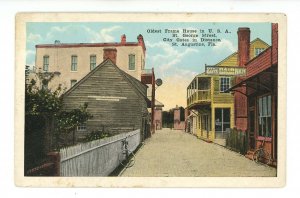 FL - St. Augustine. St. George Street, Old Frame House, City Gates