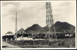 montserrat, B.W.I., PLYMOUTH, Wireless Station (1950s) RPPC