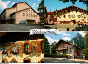 Germany Gruss Aus Oberammergau Passionstheater Hotel Post Fresko & Rotkaeppch...