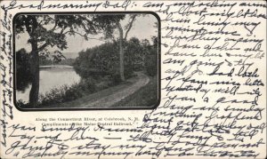 COLEBROOK NH Along Connecticut River c1900 Postcard