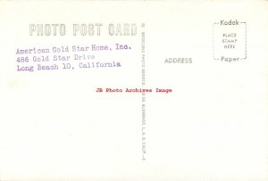 CA, Long Beach, California, RPPC, American Gold Star Home, Angelino Photo