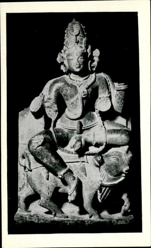 IMN03615 shiva on nandi stone  national museum new delhi  india postcard