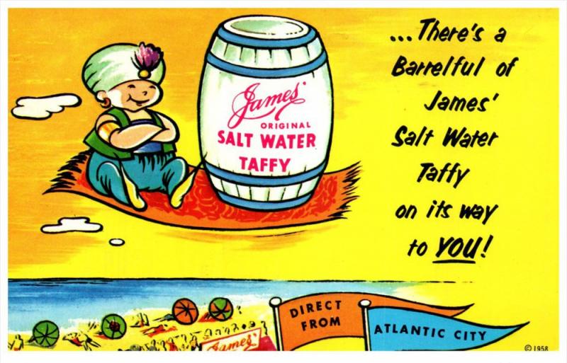 New Jersey Atlantic City , Salt Water Taffy, James Co.