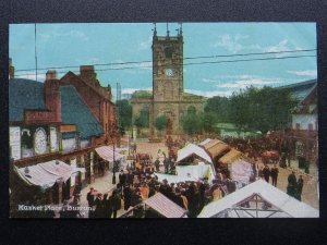 Staffordshire BURTON ON TRENT Market Place shows C.JACKSON'S Shop - Old Postcard