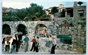 DEATH VALLEY, CA ~ Inyo County FURNACE CREEK INN  Western - Horses 1951 Postcard