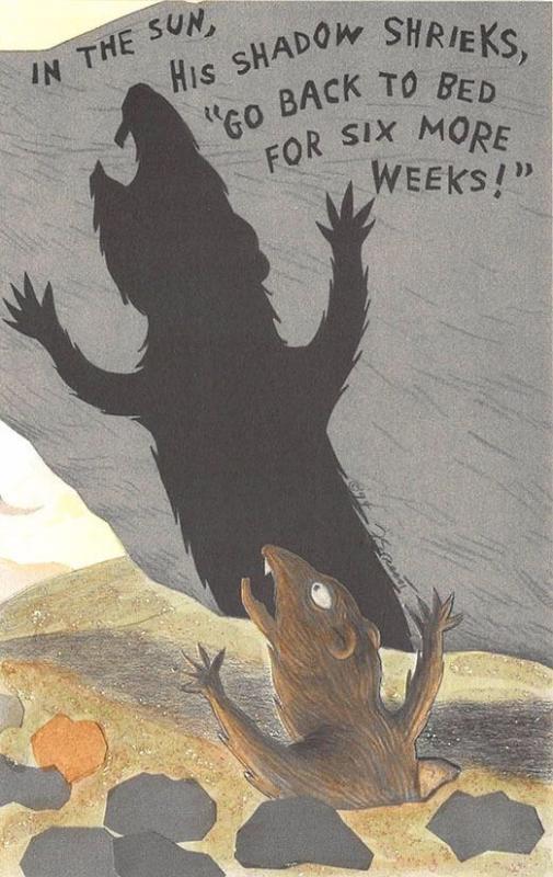 Flying Rabbit Groundhog's Day by Ferebe Streett Installment 3 Postcards