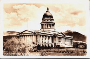 State Capitol Salt Lake City Utah Vintage RPPC C090