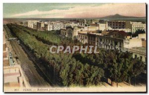 Old Postcard Tunis Boulevarad Jules Ferry Tunisia