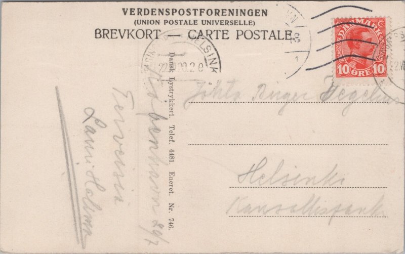 Denmark Copenhagen København Nationals Koncertsal Vintage Postcard C374