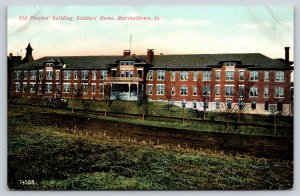 Marshalltown Iowa~Soldiers Home Old Peoples' Building~Delivery Wagon~c1910 PC