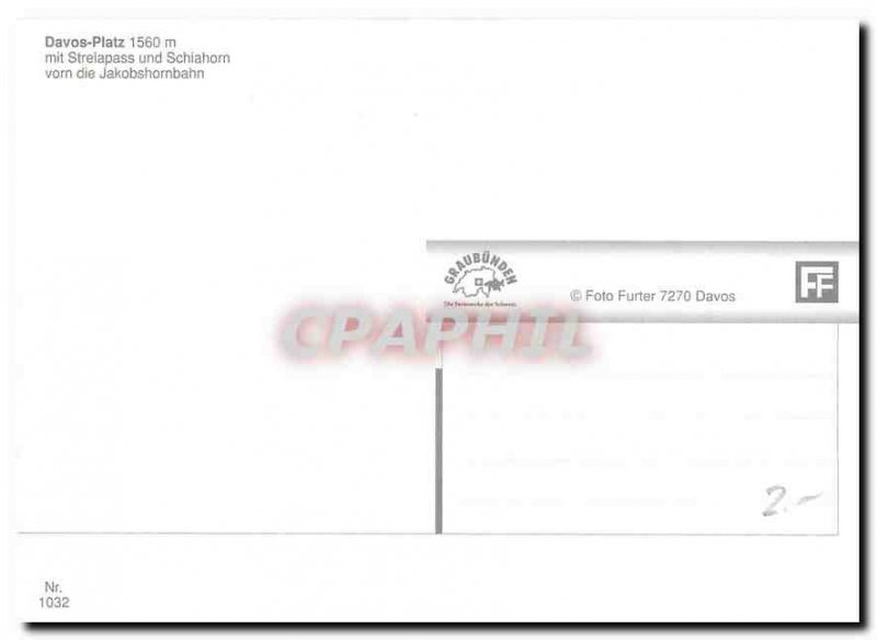 Modern Postcard Davos