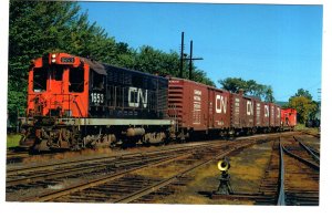 Canadian National, Railway Train, Woodstock, New Brunswick, 1967