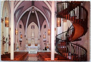 Postcard - Famous Stairway, Chapel Of Loretto - Santa Fe, New Mexico