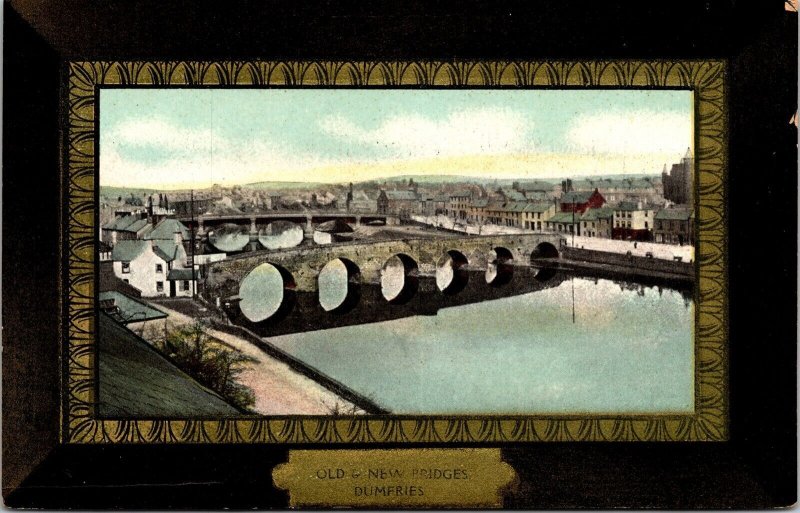 Old New Bridges Dumfries Antique Divided Back Antique Unposted Unused Postcard 