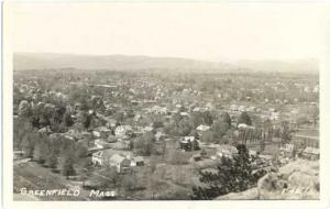 RPPC View of Greenfield, Massachusetts, MA, Kodak Paper Real Photo