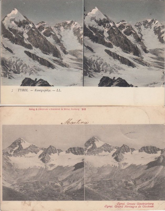 AUSTRIA ÖSTERREICH 14 Vintage STEREO Postcards pre-1940 (L5146)