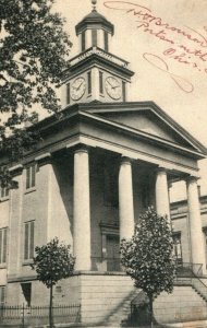 Vintage Post Card Court House Maysville,Kentucky Clock  P19