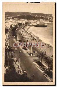 Postcard Old French Riviera Nice Artistic general view of the Promenade des A...