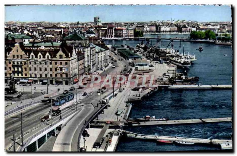 Postcard Modern Stockholm Utsikt Fran Katarina hissen