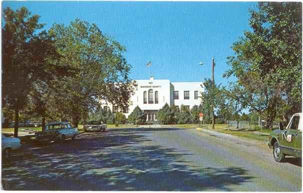 Sheridan County Courthouse, Plentywood, Montana, MT . Chrome