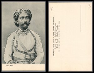 British India Antique Vintage Post Card Indian Raja  Unused Fresh