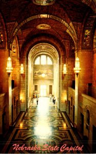 Nebraska Lincoln State Capitol Building Main Hallway