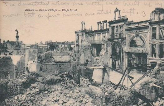 France Reims Rue de l'Etape Etape Street 1927