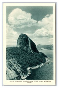 Rear View Sugar Loaf Mountain Rio De Janeiro Brazil UNP WB Postcard W8