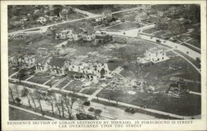 Lorain OH Residence Section After Tornado c1930s Postcard