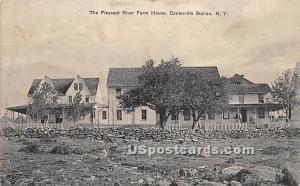Pleasant River Farm House Centerville Station (Woodridge) NY 1912 Missing Stamp