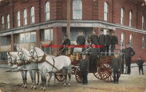 TN, Bristol, Tennessee, Fire Department Hose Company, Horse Drawn Wagon