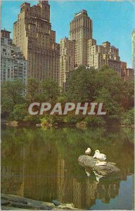 Modern Postcard Central Park Looking South Accors the Lake in Central Park Ca...