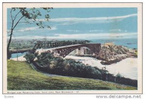 Bridges Over Reversing Falls, St. John, New Brunswick, Canada, PU-1955