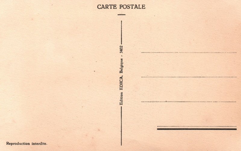 Vintage Postcard Reproduction Interdite Liege La Batte
