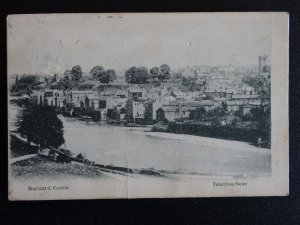 Durham BARNARD CASTLE showing Riverside Buildings c1902 UB Postcard by Valentine