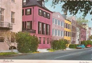 South Carolina Charleston East Bay Street Rainbow Row 1977