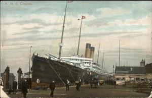 Steamship RMS R.M.S. Cedric at Dock - Liverpool? Postcard