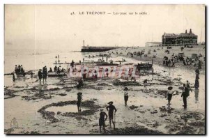 The TReport Old Postcard games on the sand