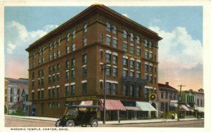 PC CPA FREEMASONRY, MASONIC TEMPLE, CANTON, OHIO, Vintage Postcard (b14694)