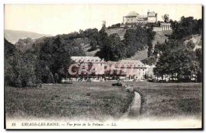Old Postcard Uriage les Bains View from the Lawn