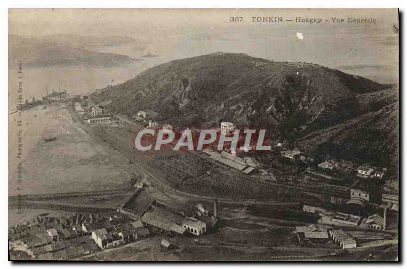 Old Postcard Tonkin Hougay Vue Generale