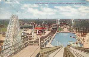 c1910 St, Louis Missouri Amusement Roller Coaster Harmon Postcard 25-11547