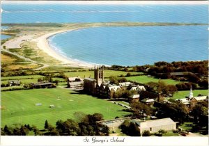 Middletown, RI Rhode Island ST GEORGE'S SCHOOL Private Day/Boarding 4X6 Postcard