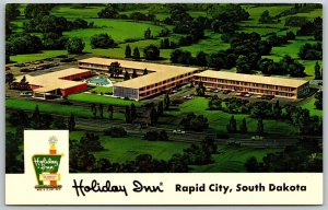 Vtg Rapid City South Dakota SD Holiday Inn Hotel 1960s View Old Postcard