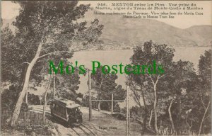 France Postcard - Menton, Ligne Du Tram De Monte-Carlo a Menton RS25878