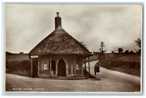 1944 Round HouseChard Somerset England RPPC Photo APO Soldier Mail Postcard