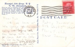 Vintage Postcard 1956 Greetings From Lake George New York NY Fun & Relaxation